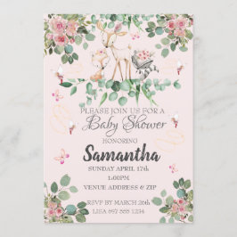 Woodland Fairy Baby Shower Inbjudningar