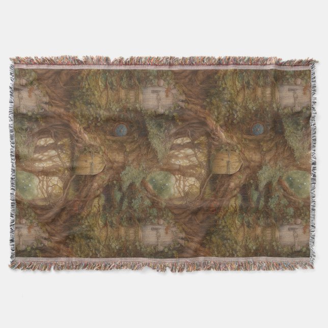 Woodland Fairy Door Filt (Framsidan)