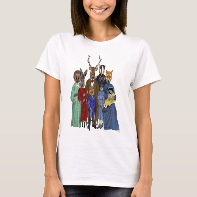 Woodland Family T Shirt (Framsida)