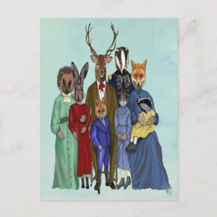 Woodland Family Vykort