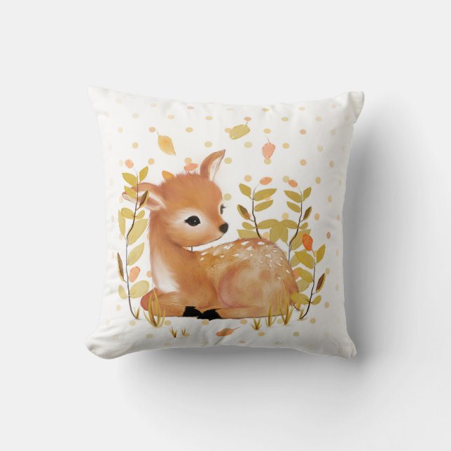 Woodland Fawn Dekorativ kudde (Framsida)