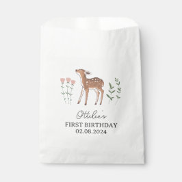 Woodland Fawn Flowers Birthday