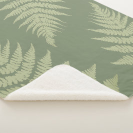 Woodland Fern Leves Anpassningsbar Background Färg