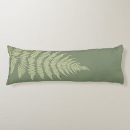 Woodland Fern Leves Anpassningsbar Background Färg Kroppskudde