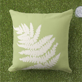 Woodland Fern Löv Anpassningsbar Bakgrund Färg Kudde