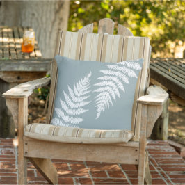 Woodland Fern Löv Anpassningsbar Bakgrund Färg Kudde