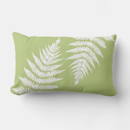 Woodland Fern Löv Anpassningsbar Bakgrund Färg Lumbarkudde