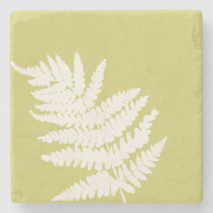 Woodland Fern Löv Anpassningsbar Bakgrund Färg Stenunderlägg