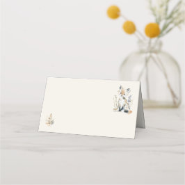 Woodland First Birthday Food Tent Cards Placeringskort