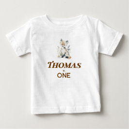 Woodland First Birthday Shirt T