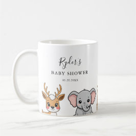 Woodland Forest Animals Baby Shower Kaffemugg