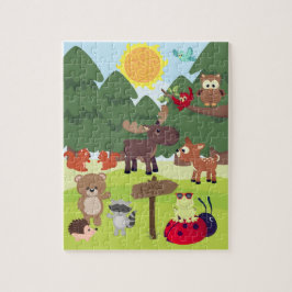 Woodland Forest Animals Kids Puzzle Pussel