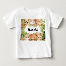 Woodland Forest Animals Personlig Boy