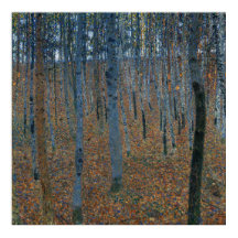 Woodland Forest Art Gustav Klimt - Beech Grove