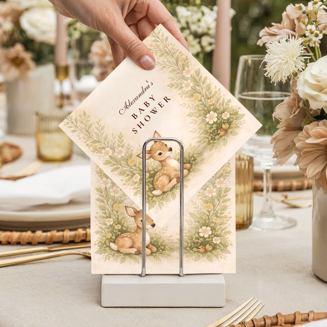 Woodland Forest Baby Shower Pappersservett (Skapare uppladdad)