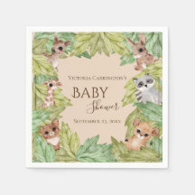 Woodland Forest Jungle Animals Greenery Baby