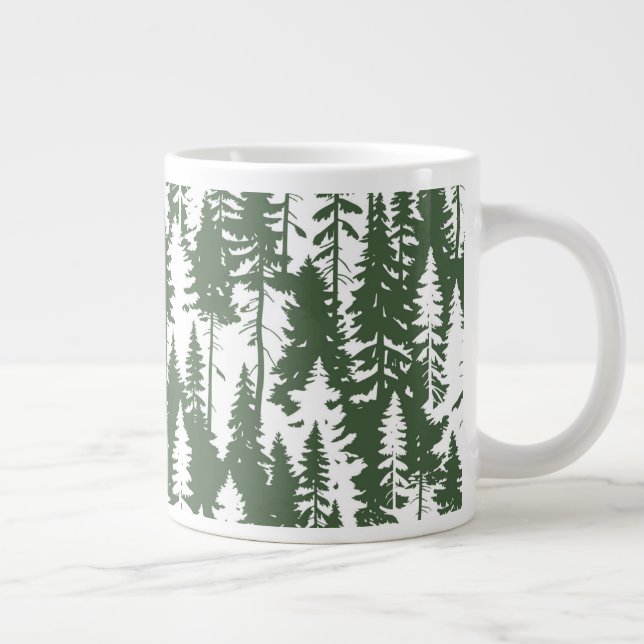 Woodland Forest Mönster Jumbo Mugg (Höger)