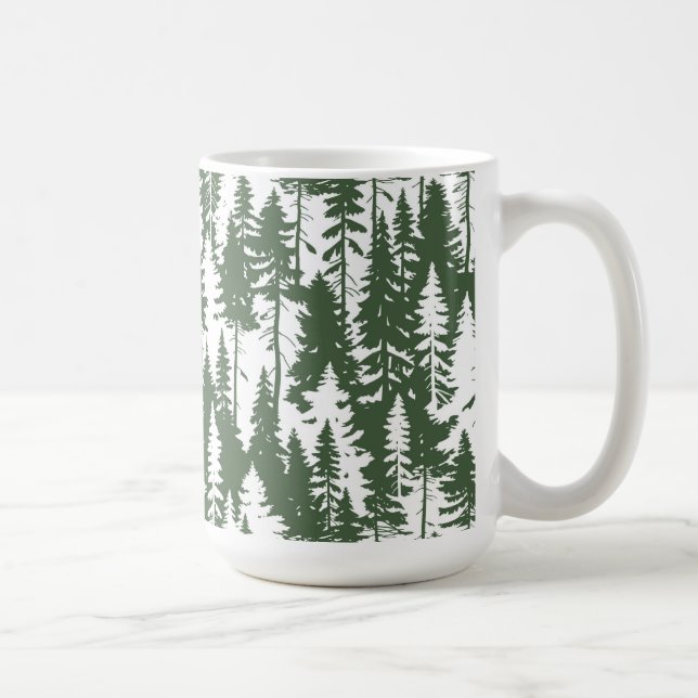 Woodland Forest Mönster Kaffemugg (Höger)
