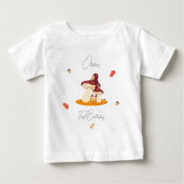 Woodland Forest Mushroom Första födelsedag T Shirt