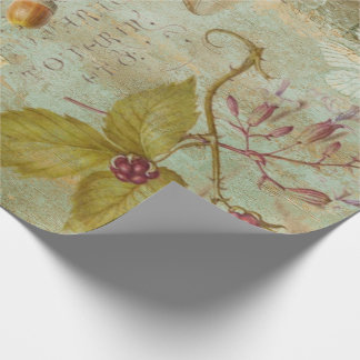 Woodland Forest Wildlife Squirrel, Uggla, Decoupag Presentpapper