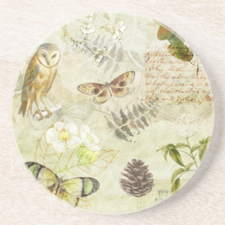 Woodland Forest Wildlife Uggla Butterfly Nature Underlägg