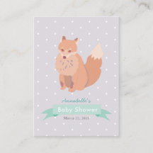 Woodland Fox Baby Shower Adapter för Mamma