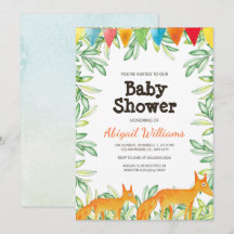Woodland Fox Baby Shower
