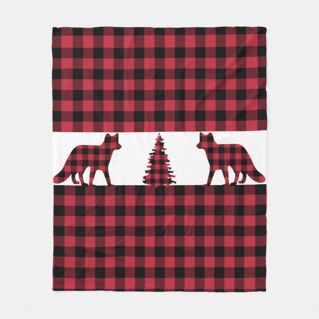 Woodland Fox Fleece Blanket (Framsidan)