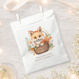 Woodland Fox Floral Baby Shower Thank You