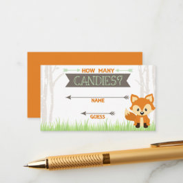 Woodland Fox Hur många kanepakel som gissar kort