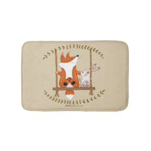 Woodland Fox och Bunny Swing Badrumsmatta