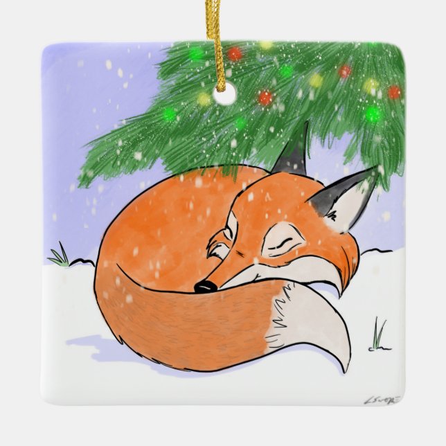 Woodland Fox Ornament (Framsida)