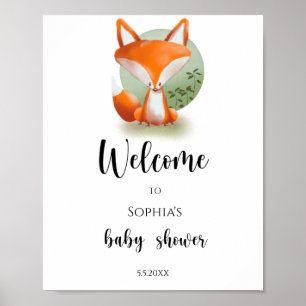 Woodland Fox - Välkommen Poster