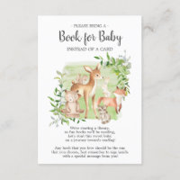 Woodland Friends Bok för Baby Card