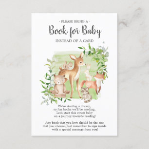 Woodland Friends Bok för Baby Card Tilläggskort