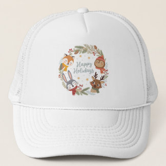 Woodland Friends Happy Holidays Circle  Keps