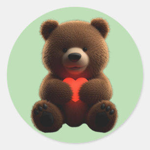 Woodland Friends Stickers - Cute Forest Animal Pa Runt Klistermärke