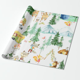 Woodland Friends White Presentpapper