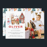 Woodland Friends Winter | Juldagen Födelsedagsfest Inbjudningar<br><div class="desc">Har du en liten med en vinterfödelsedag? Detta party-tema är perfekt för babyduschar eller söta födelsedagsfester. Med en charmerande vinter-picknickscen med vackra djur. Moose, björn, rävar och mycket mer! Det här förtjusande temat känns som en smula och en rabalt. Klassiska örntoner är perfekt för övergången till det kallare vädret och...</div>
