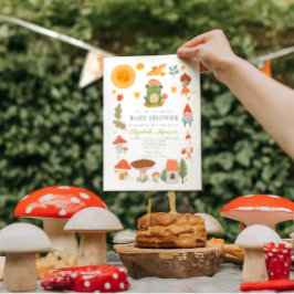 Woodland Frog Svamp Baby Shower-inbjudan Inbjudningar