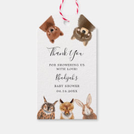 Woodland Gender Neutral Baby Shower Presentetikett