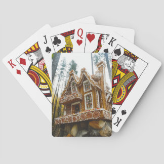 Woodland Gingerbread Mansion Playing Cards Casinokort