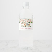 Woodland Girl Rosa Blommigt Baby Shower