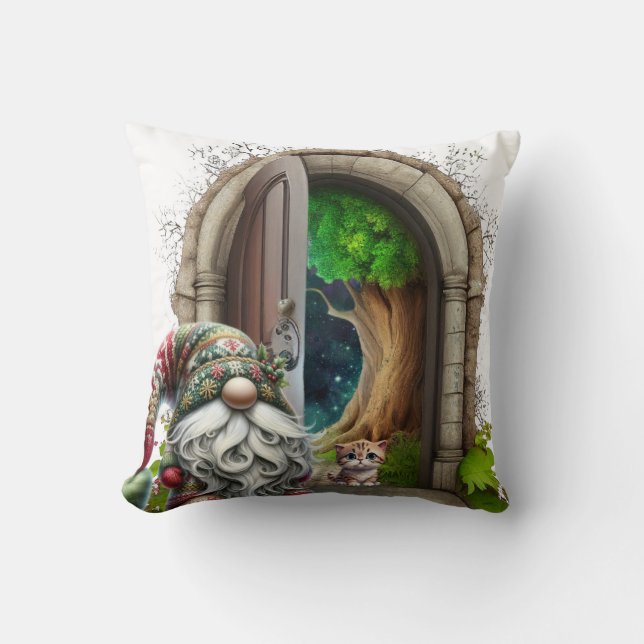 Woodland Gnome and Woodland Letter A Kudde (Framsida)