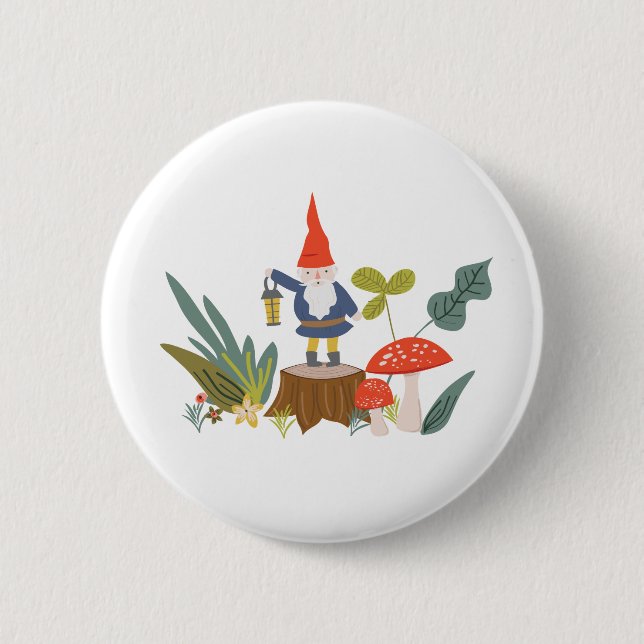 Woodland Gnome Knapp (Framsida)