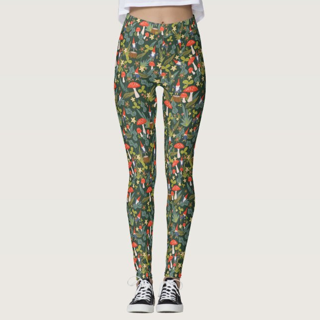 Woodland Gnomes Leggings (Framsida)