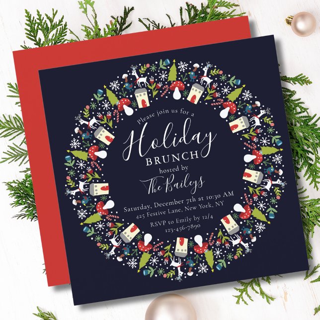 Woodland God WAN | Julbrüch Inbjudningar (Skapare uppladdad)