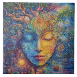 Woodland Goddess Kakelplatta