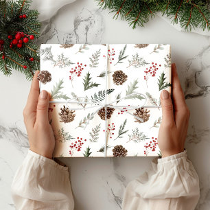 Woodland Gräs Rustic-jul Presentpapper
