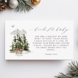 Woodland Gräs Träd Bokar för Baby Tilläggskort